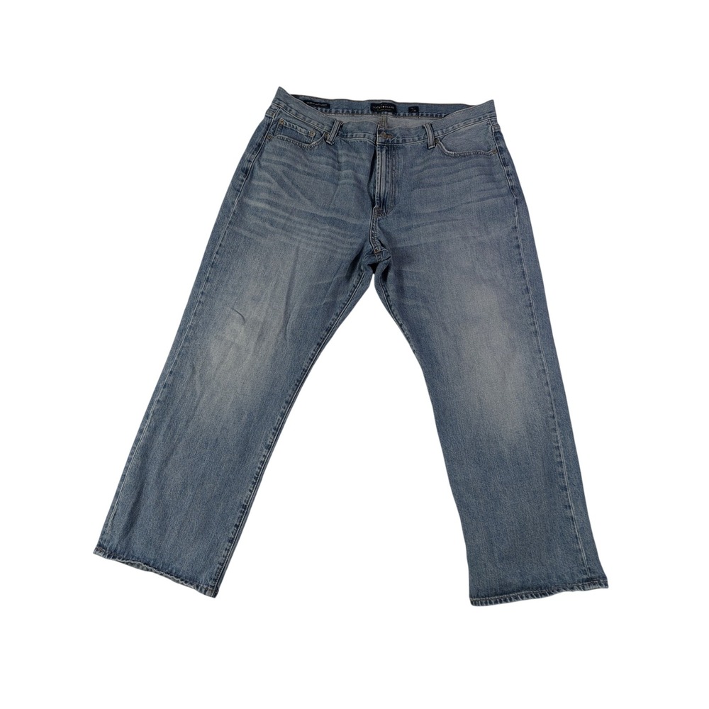 Lucky Brand 181 Relaxed Straight Mens Jeans 42x30 Blue Denim